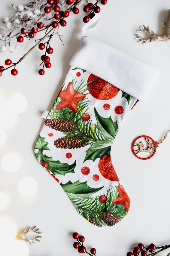 Ziemassvētku zeķe ČIEKURI !iespējams personalizēt!