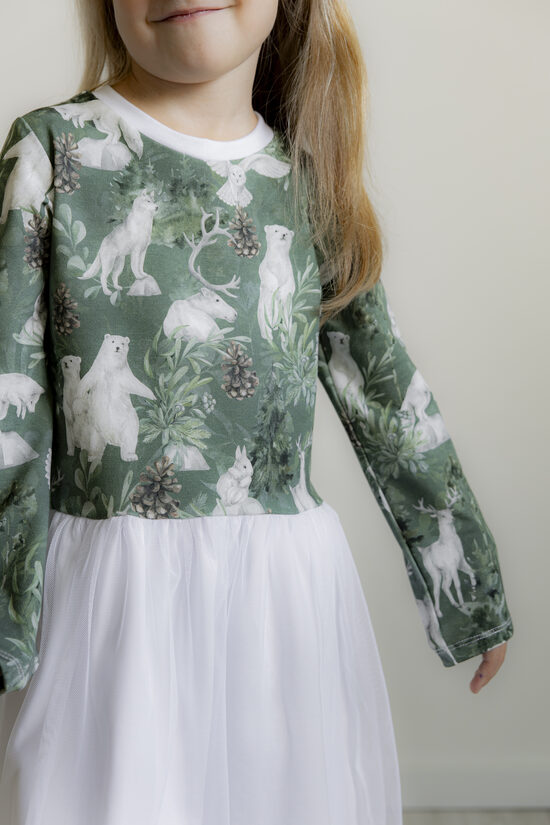 Kleita ar tillu TUMŠI ZAĻŠ MEŽS