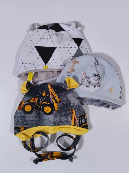 3gab SIENAMĀS cepures TRAKTORI/ZEBRAS 38-40cm