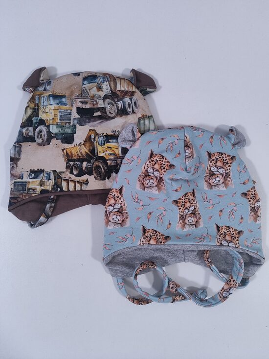 2gab SIENAMĀS cepures AUTO/TĪĢERI 44-46cm