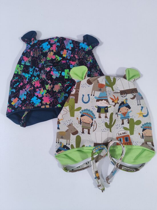 2gab SIENAMĀS cepures PUZZLE/INDIĀŅI 46-48cm