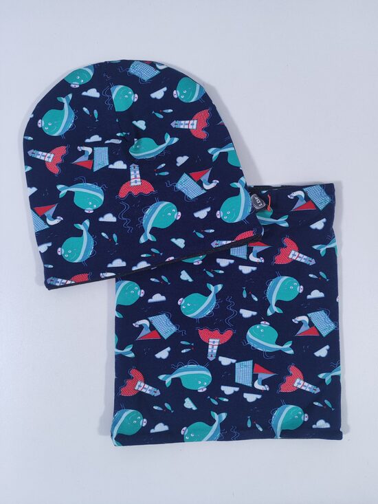 Cepure un šalle KOMPLEKTS VAĻI 46-48cm