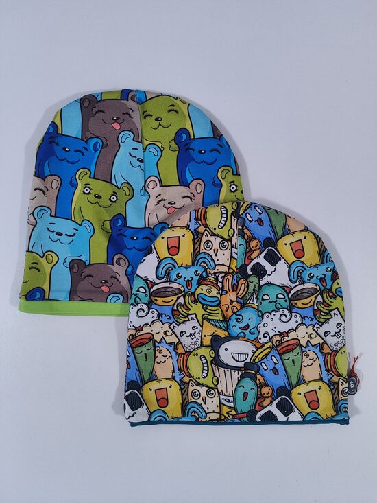 2gab cepures KRĀSAINIE ZVĒRI 46-48cm