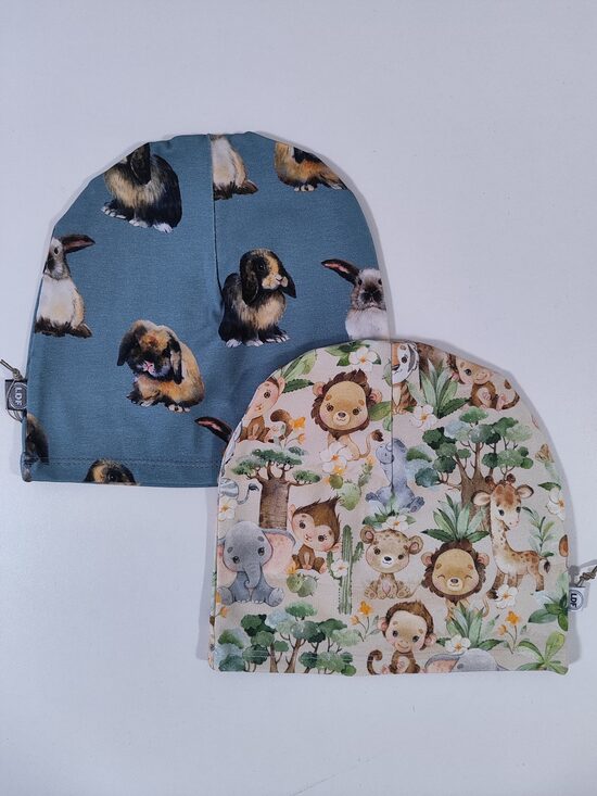 2gab cepures BEZ ODERES ZVĒRI 46-48cm (ar mazāku pagarinājumu)