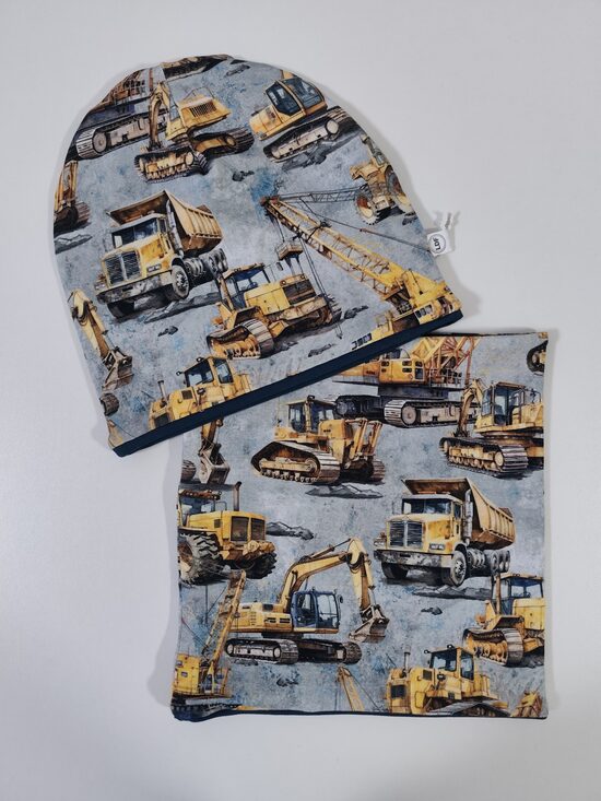 Cepure un šalle KOMPLEKTS kravas auto 50-52cm