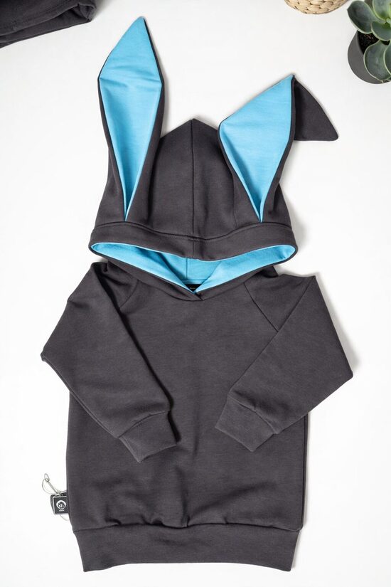 ZAĶIS tumši pelēks ar gaiši zilu