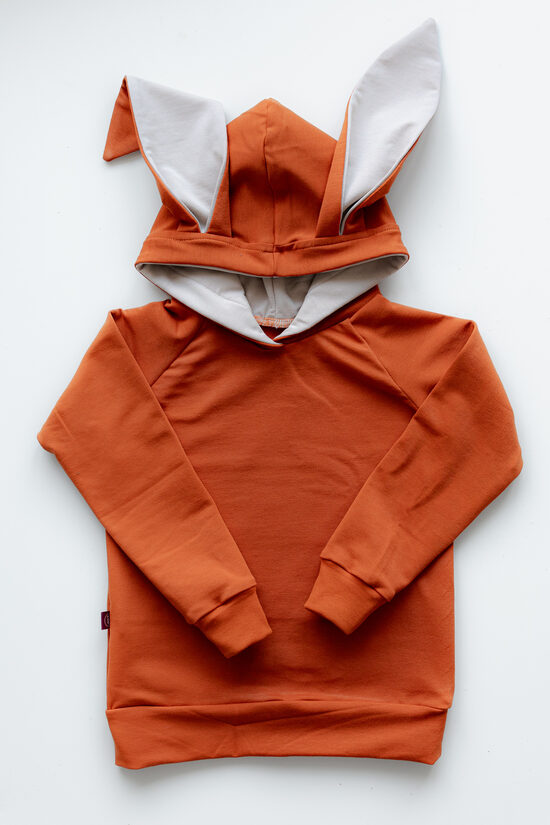 ZAĶIS tumši oranžs ar bēšu