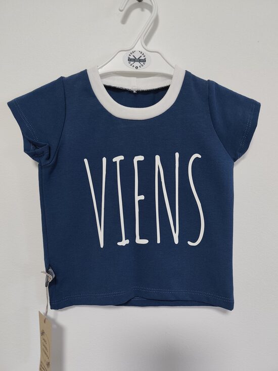 T-krekls VIENS tumši zils 74.izm
