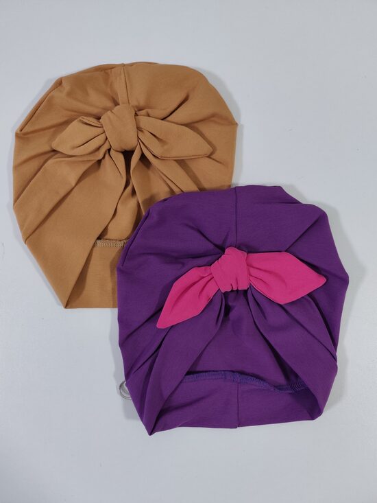 2gab turbāncepure VIOLETS/KARAMELE 48-50cm