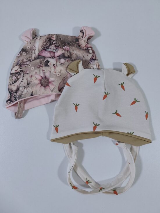 2gab SIENAMĀS cepures BURKĀNI/MEITENE 42-44cm
