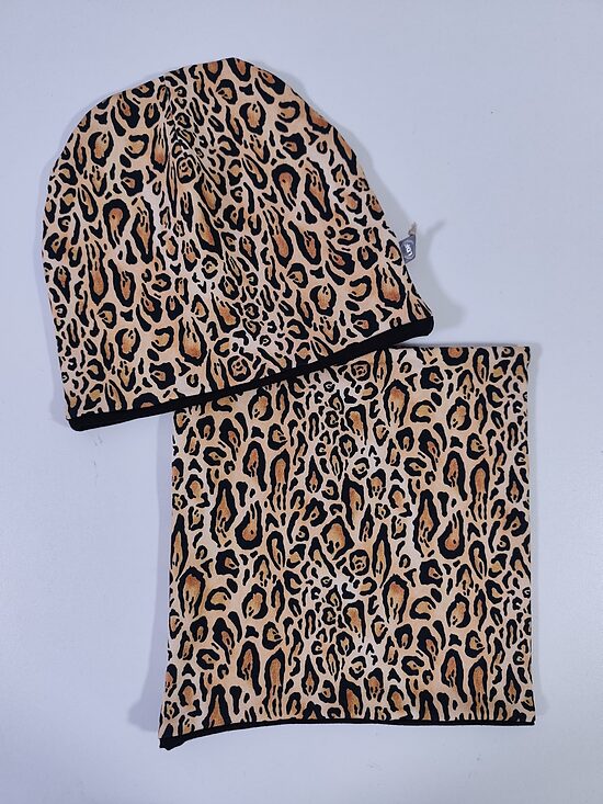 Cepure un šalle KOMPLEKTS leopards