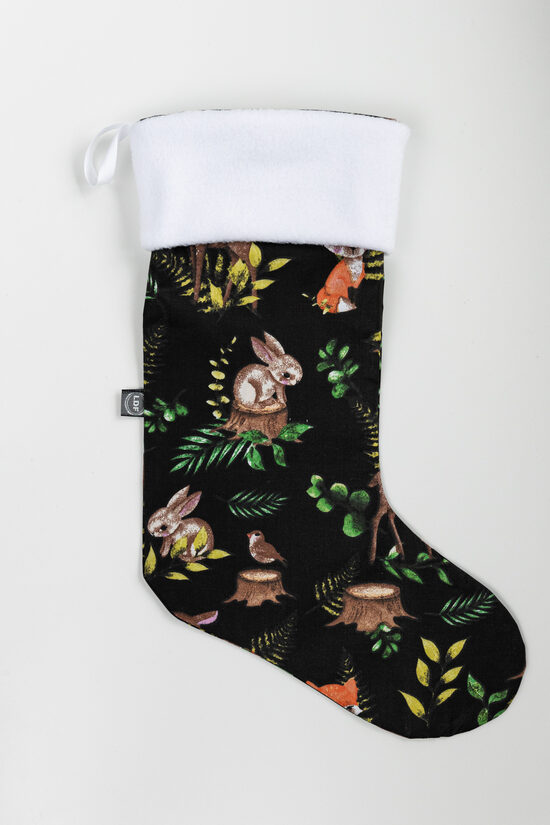 Ziemassvētku zeķe MEŽA ZVĒRI !iespējams personalizēt!