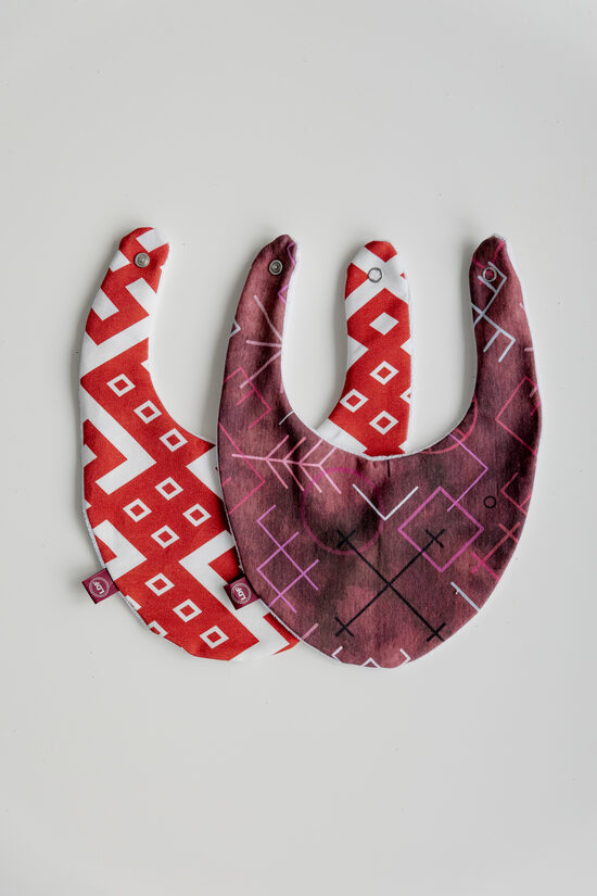 Lacītes 2gab komplekts LATVISKAIS Sarkans/Bordo