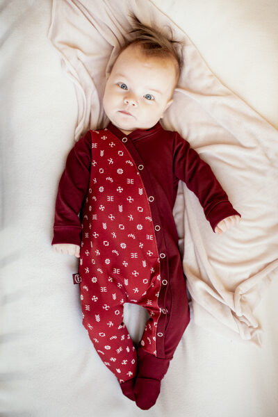 Pidžama BORDO MAZĀS ZĪMĪTES bordo