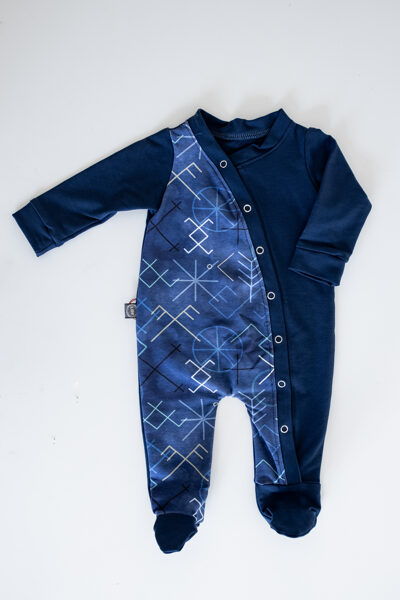 Tumši zila pidžama ZILĀS LV ZĪMES