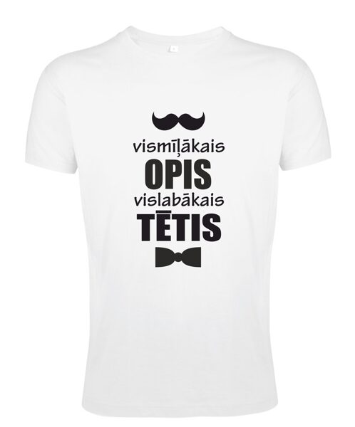 T-krekls VISMĪĻĀKAIS OPIS, VISLABĀKAIS TĒTIS vīriešu dažādu krāsu