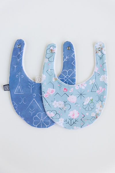 Lacītes 2gab komplekts ZILAIS LATVISKAIS/LATVISKAIS ZIEDOS